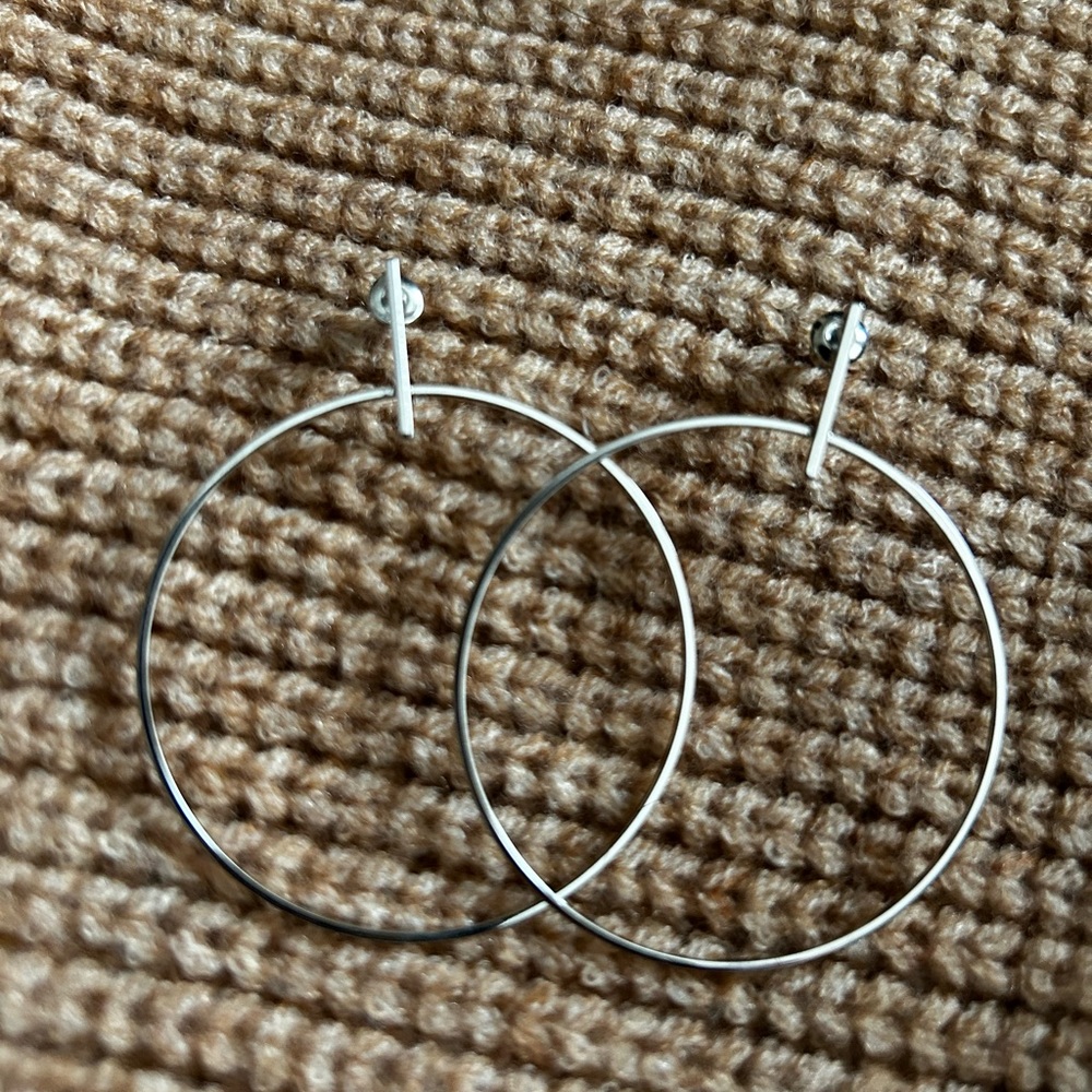 Silver earrings
